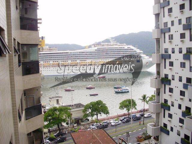 Vista para o mar do apartamento á venda em Santos