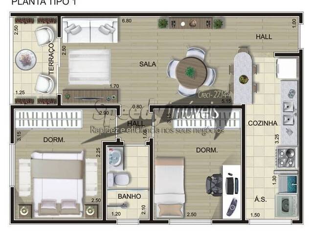 #1702 - Apartamento para Venda em Santos - SP - 3